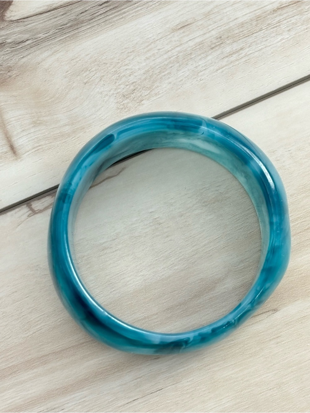 Turquoise Resin Bangle Bracelet